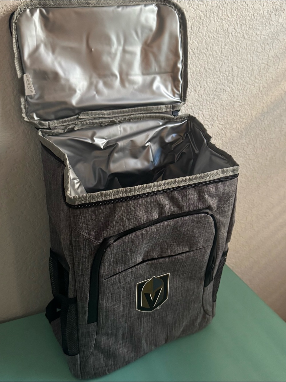 Vegas Golden Knights Insulated Grey Backpack Cooler Backpack Design New NHL